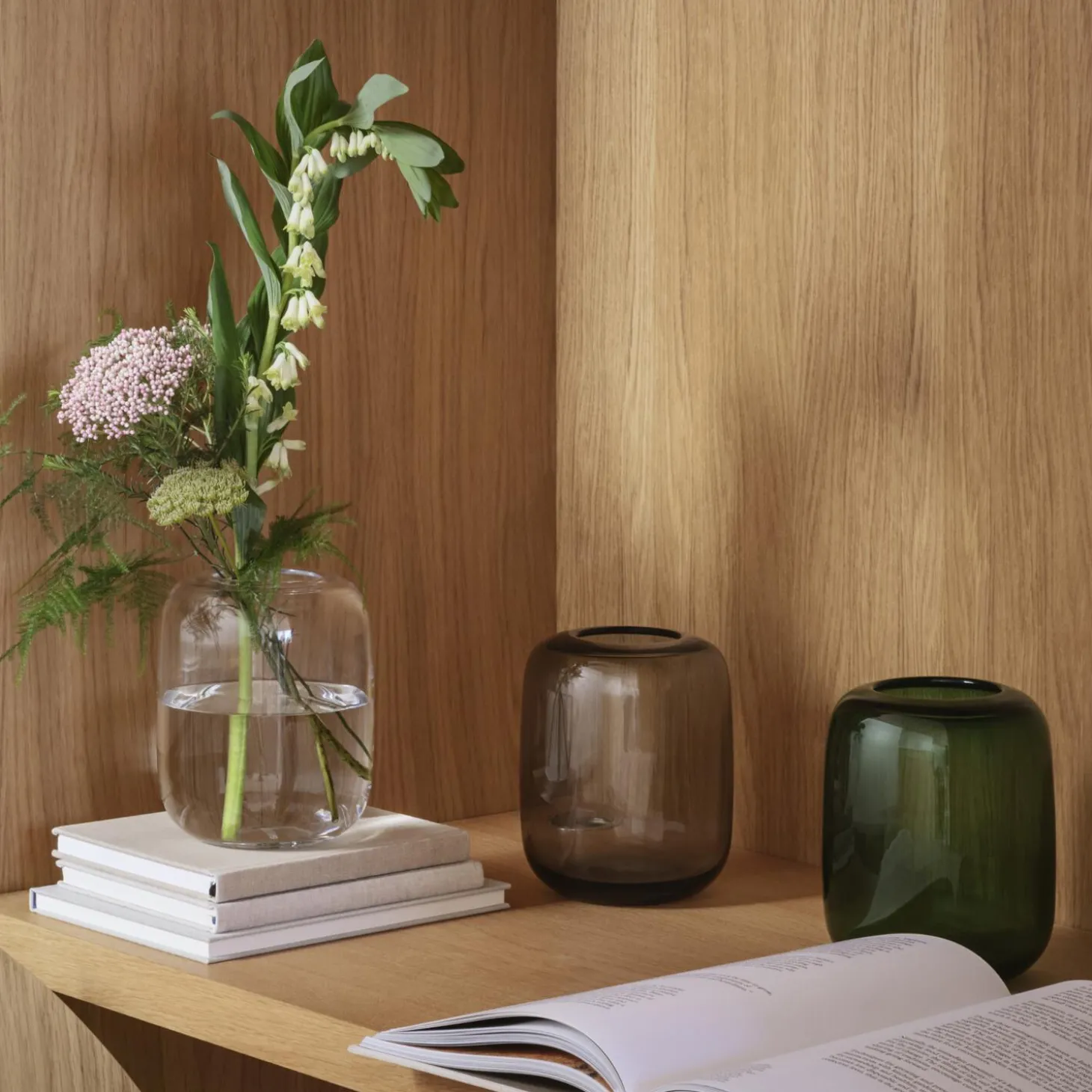 Acorn vase, stone