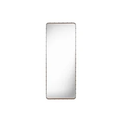 Adnet Rectangular Wall Mirror, tan