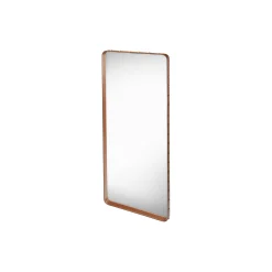 Adnet Rectangular Wall Mirror, tan