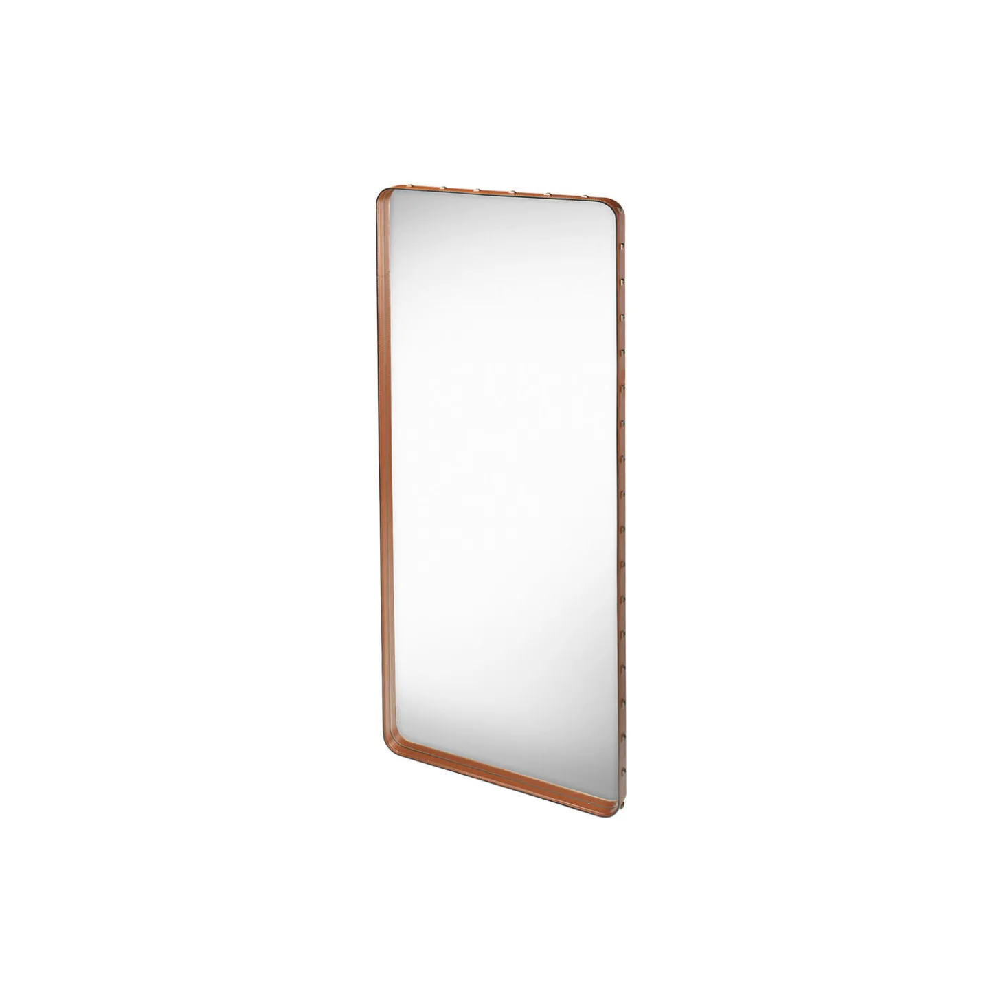 Adnet Rectangular Wall Mirror, tan