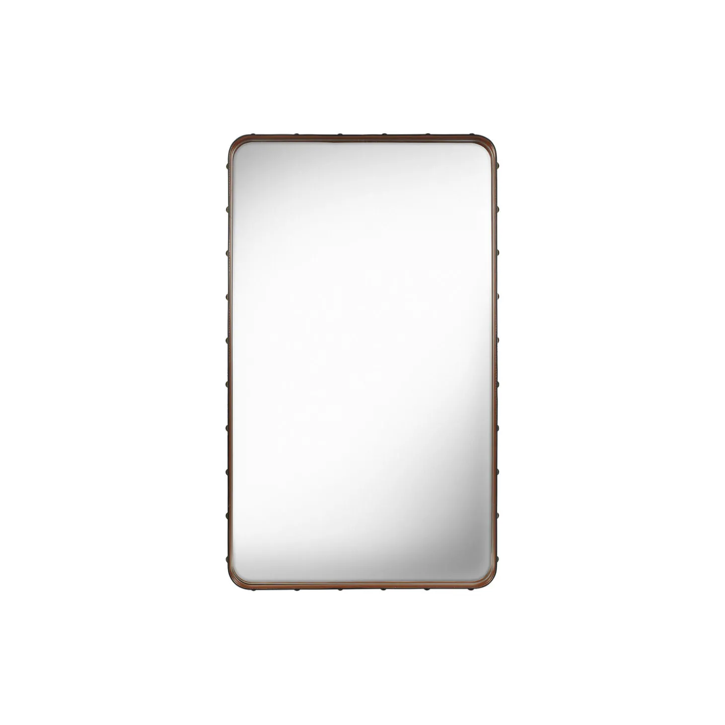Adnet Rectangular Wall Mirror, tan