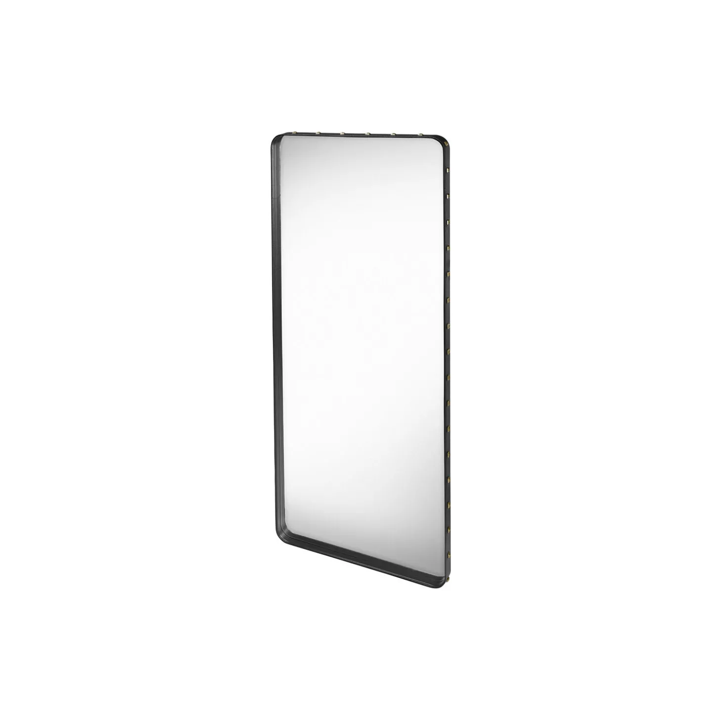 Adnet Rectangular Wall Mirror, black