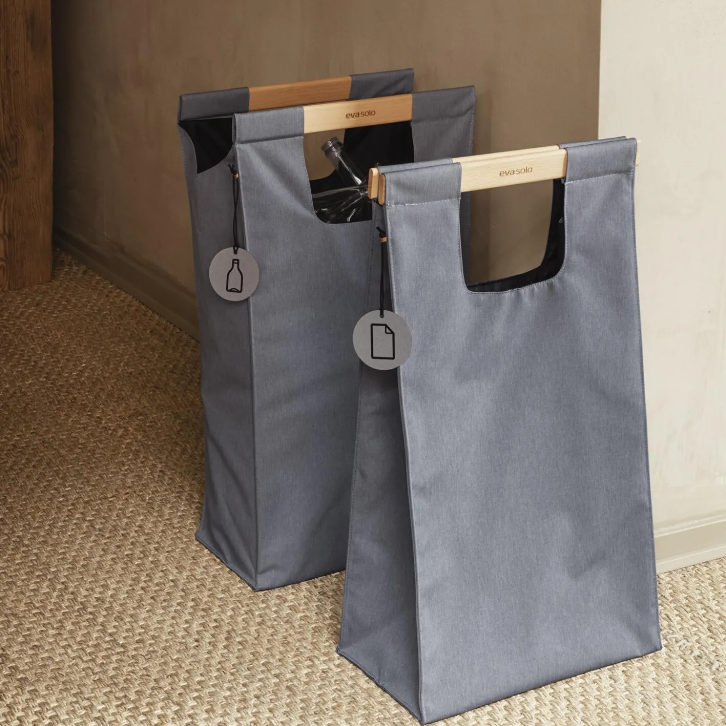 Affaldssorteringstaske, dark grey