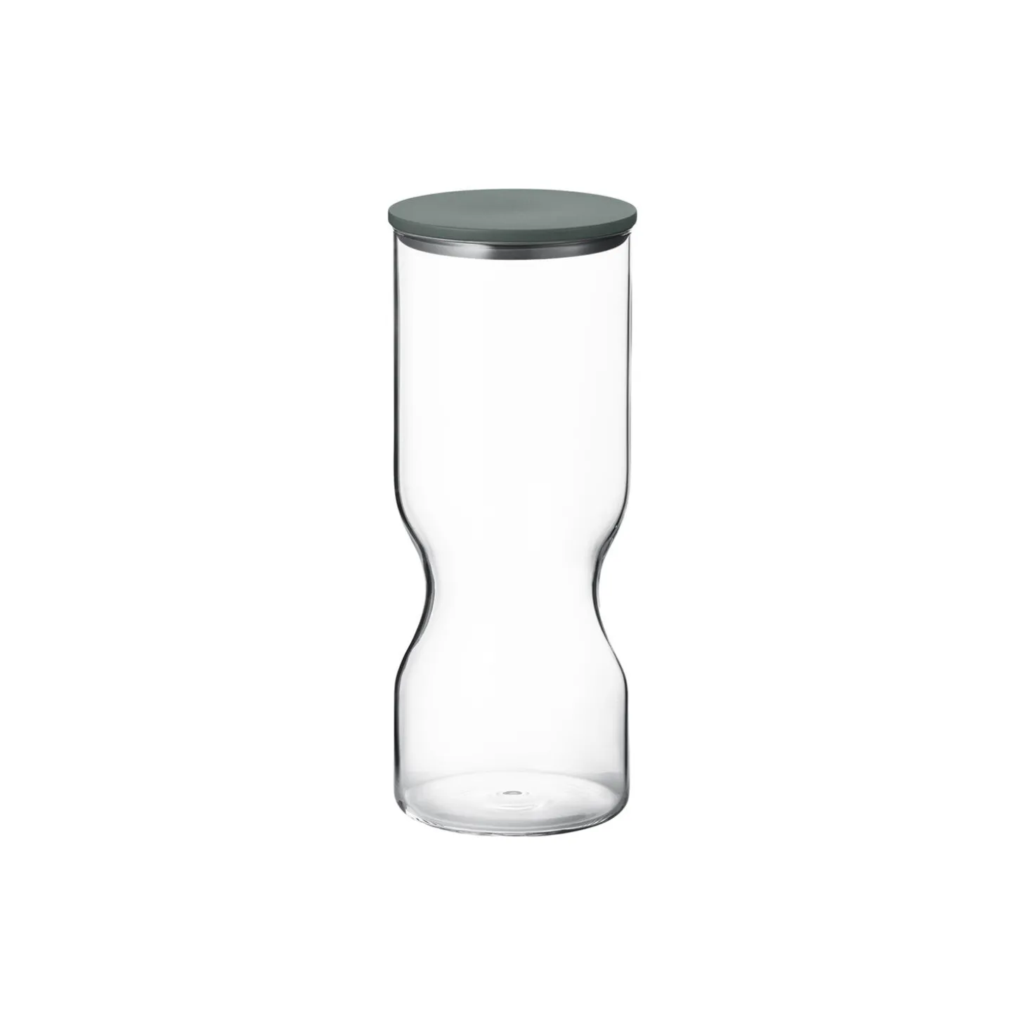 ALFREDO opbevaringsdåse large 1,5 L, glas/grøn
