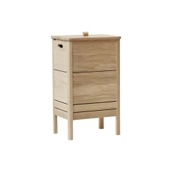 A Line Laundry Box, white oiled oak