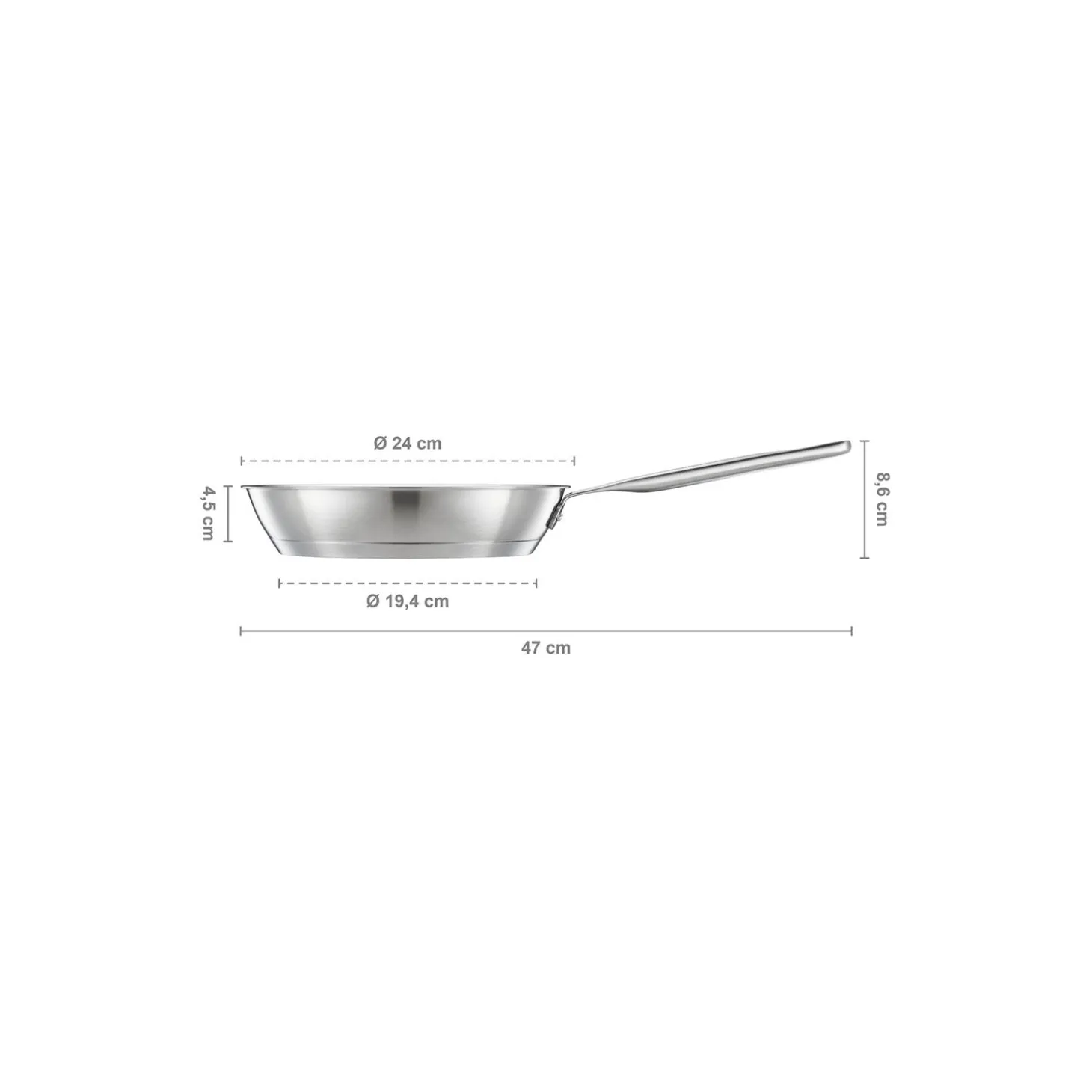 All Steel Pure stegepande Ø 24 cm