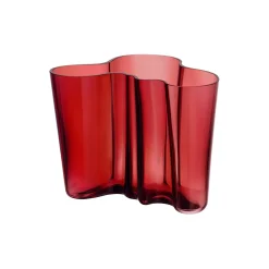 Alvar Aalto vase 16 cm, cranberry