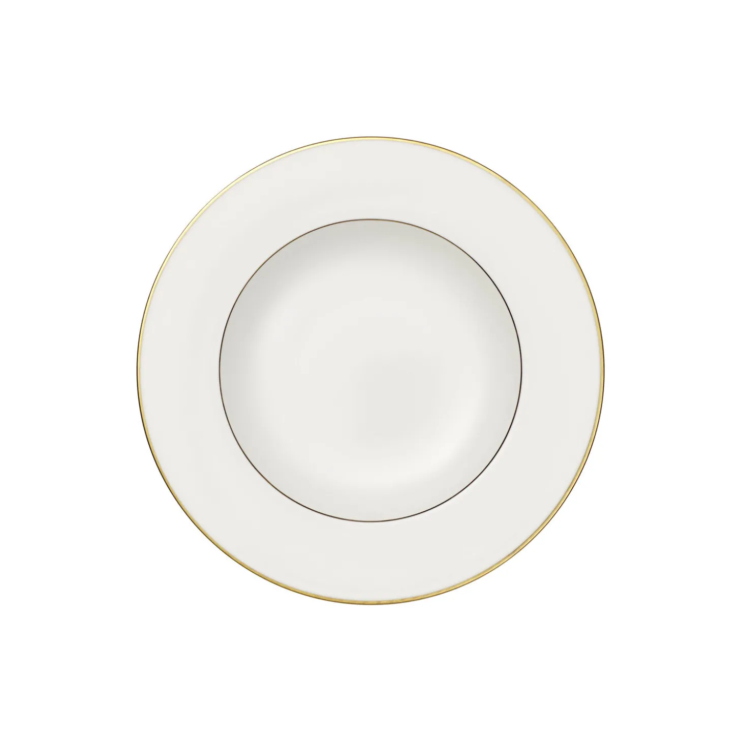 Anmut Gold Dyb Tallerken Ø 24 cm, hvid/guld