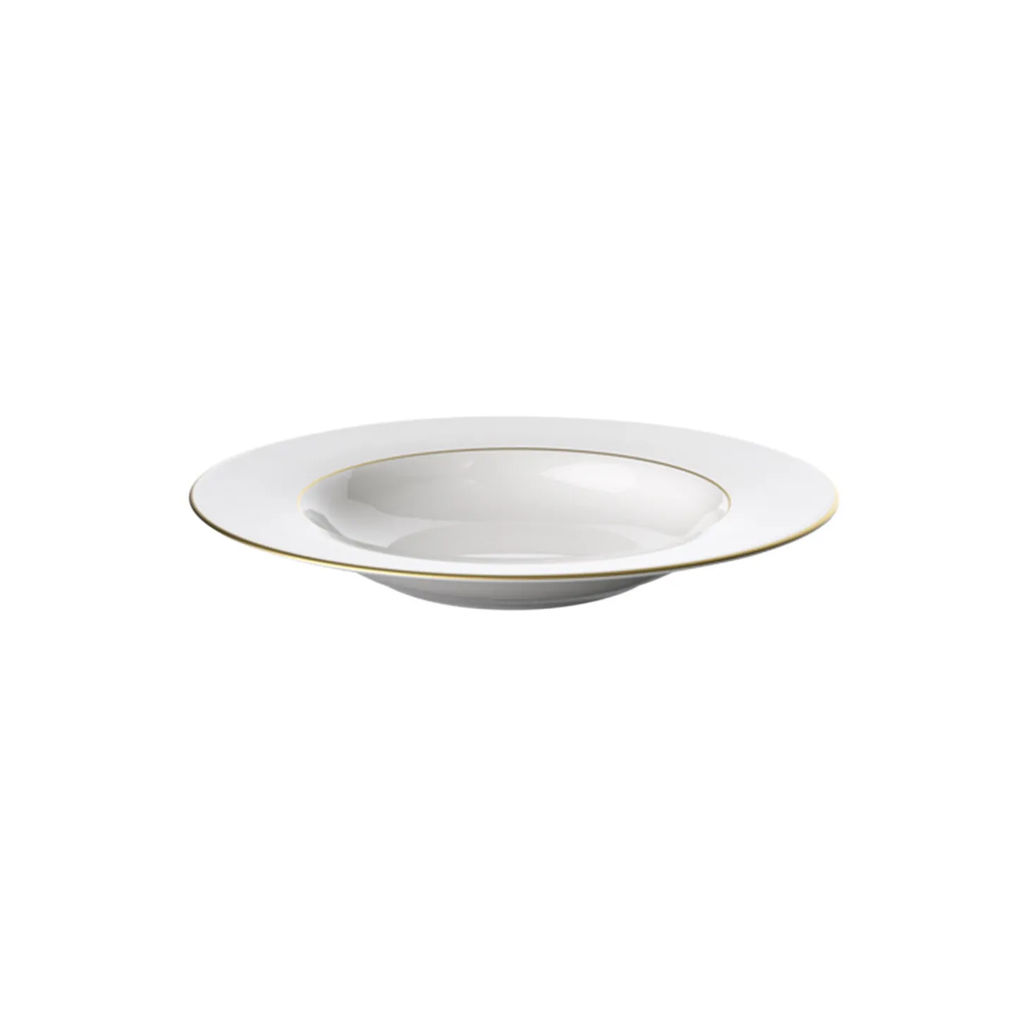 Anmut Gold Dyb Tallerken Ø 24 cm, hvid/guld