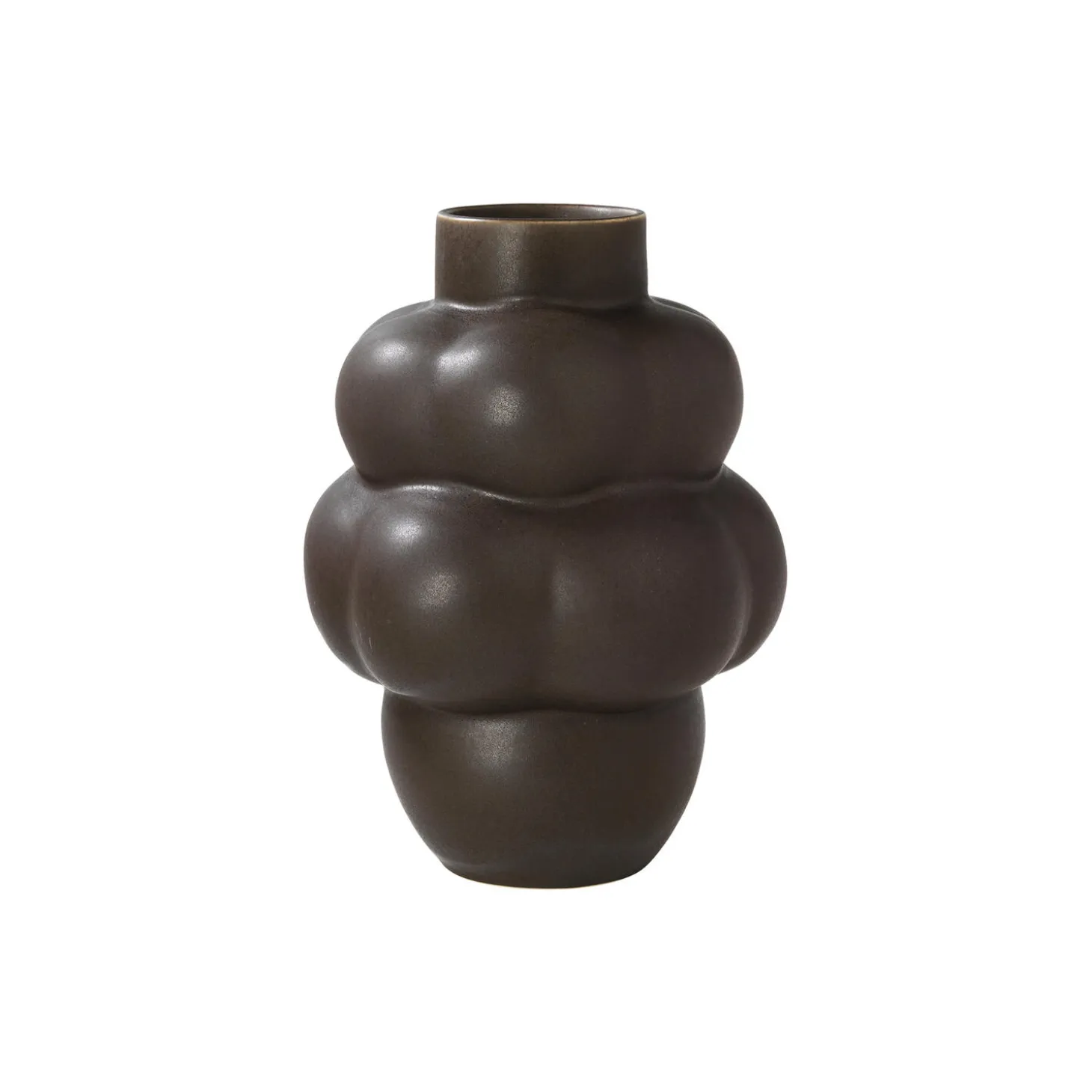 Balloon vase 04, mud brown