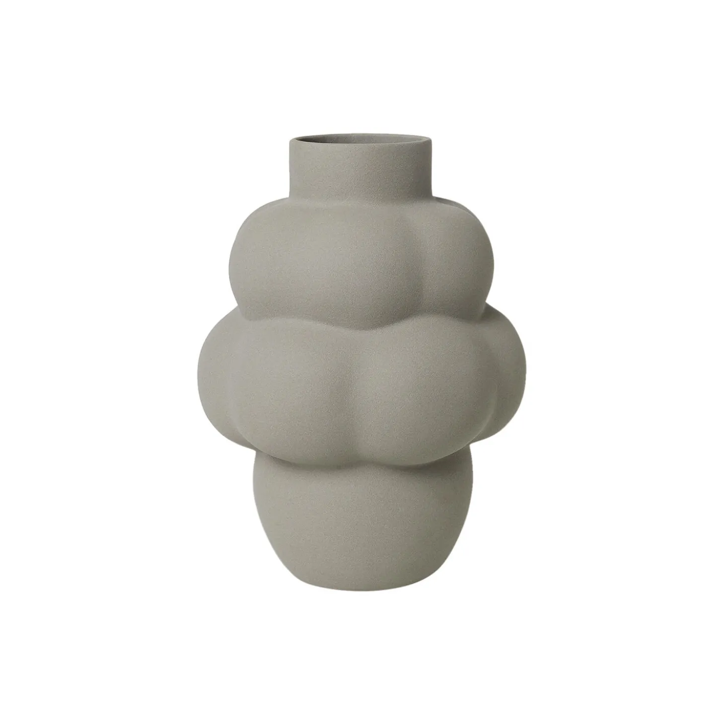 Balloon vase 04 petit, sanded grey