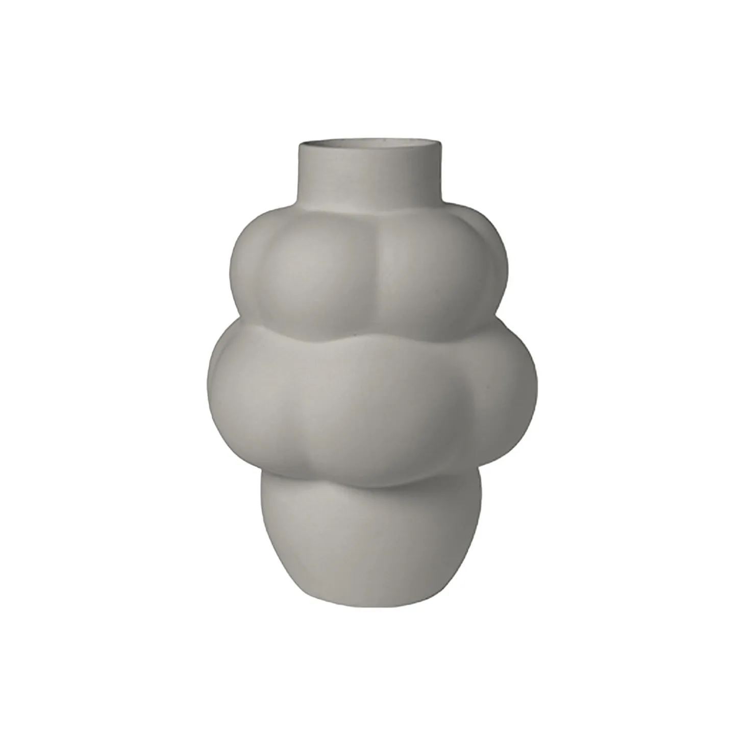 Balloon vase 04, sanded grey