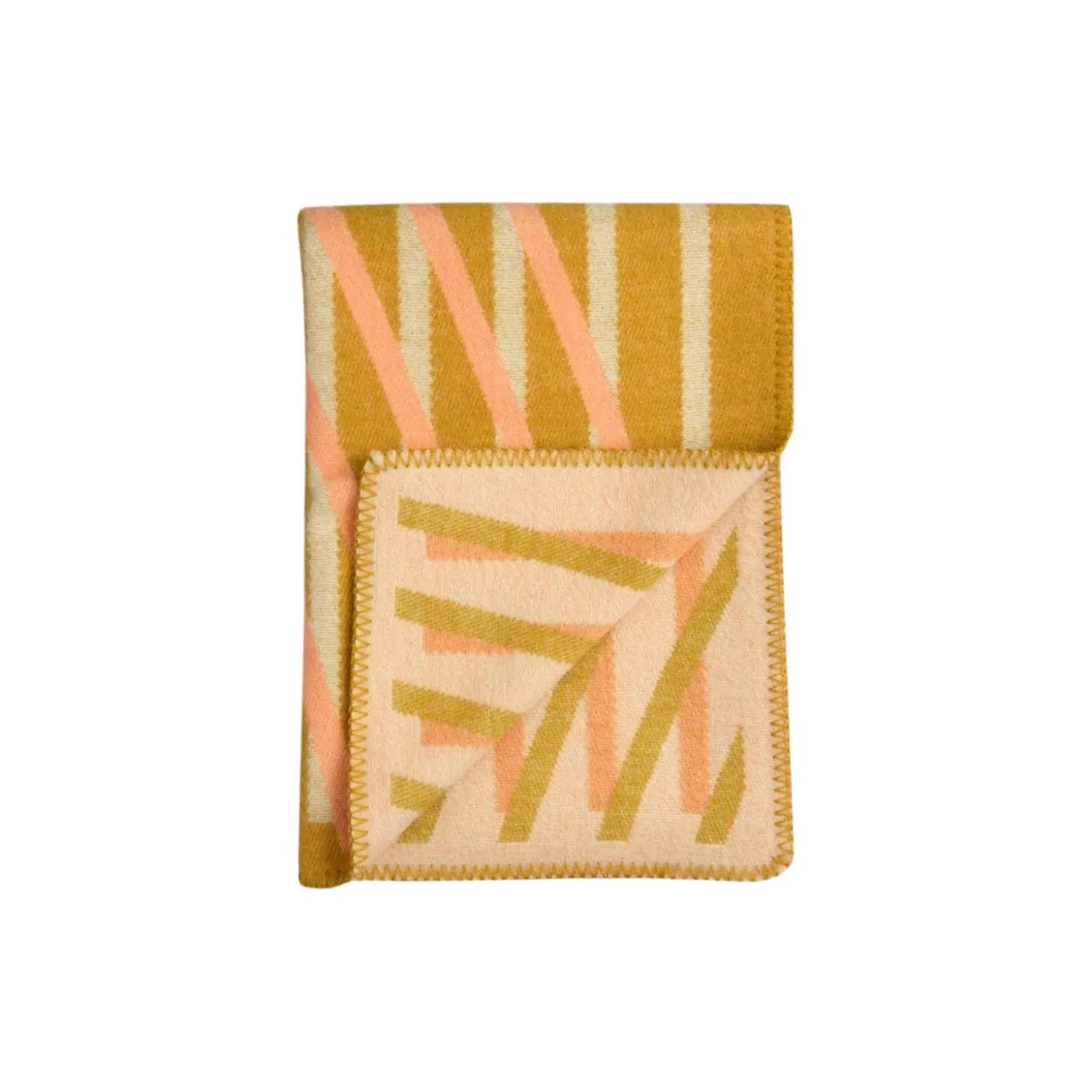 BISLETT Throw, peach & pistachio