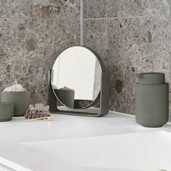 Bordspejl med 5 x forstørrelse, olive green