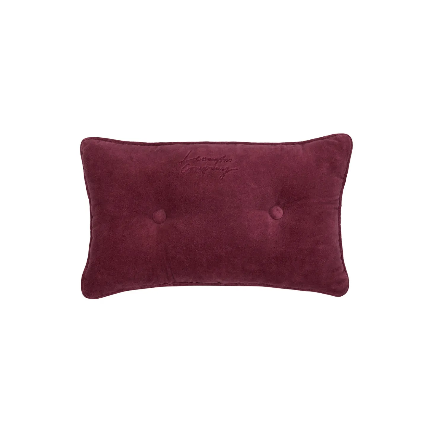 Buttoned Pillow, burgundy