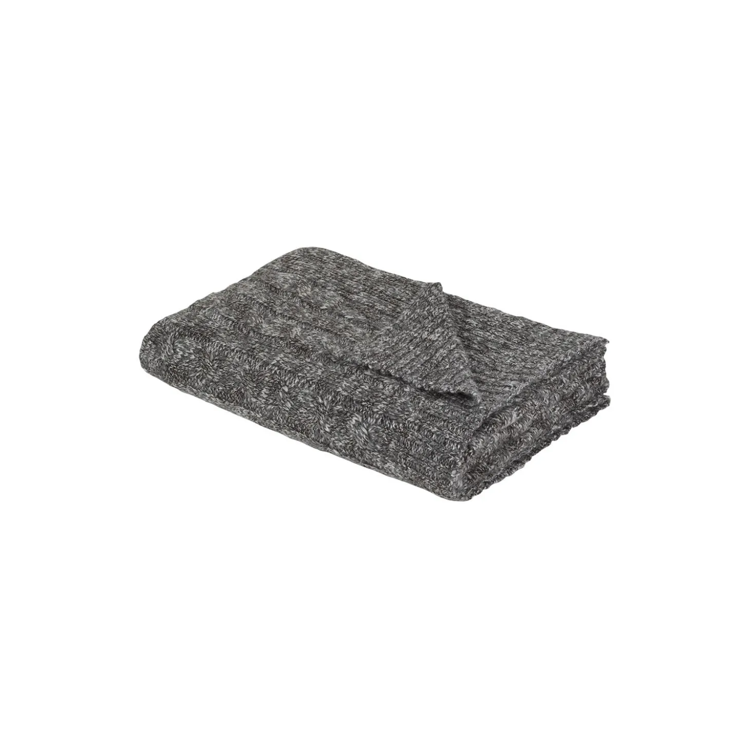 Cable plaid, grey/black