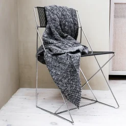 Cable plaid, grey/black