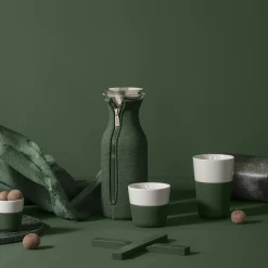 Cafe Latte-krus 2 stk., emerald green