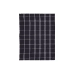 CheckedLinen/CottonKitchenTowel, black/white