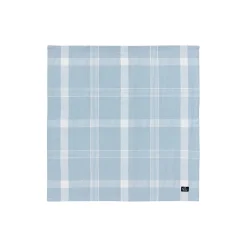 Checked Recycled Cotton Oxford Napkin, blue/white