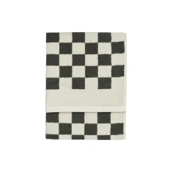 Checker håndklæde, anthracite