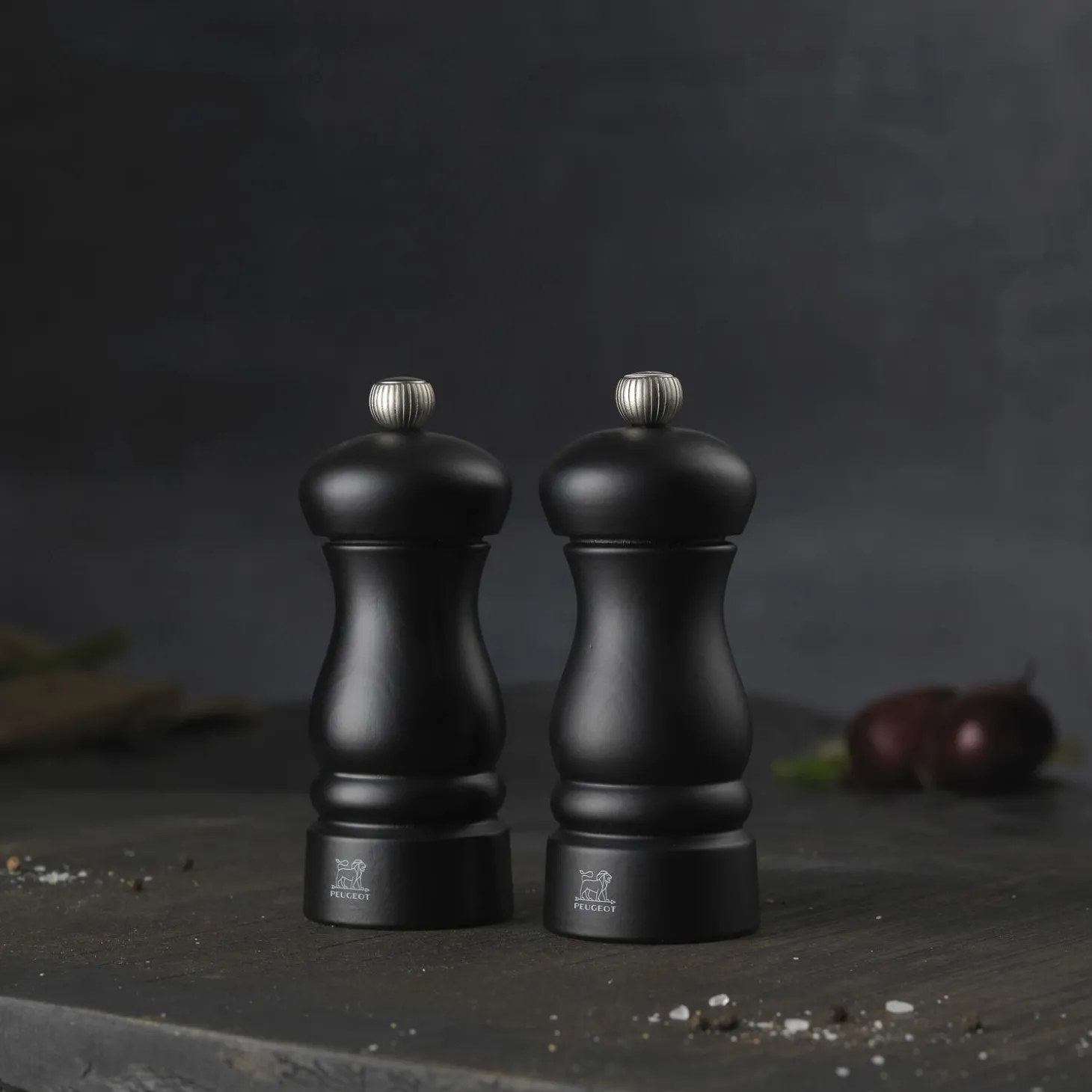 Clermont salt- og peberkværnsæt 13 cm, mat sort