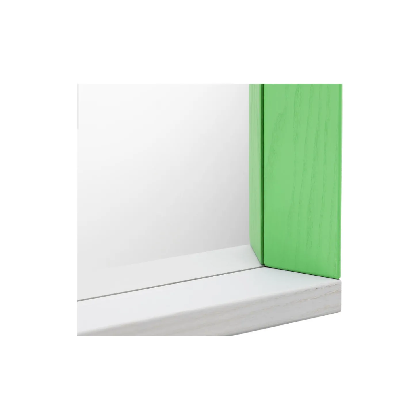 Colour Frame Mirror Large, green/pink