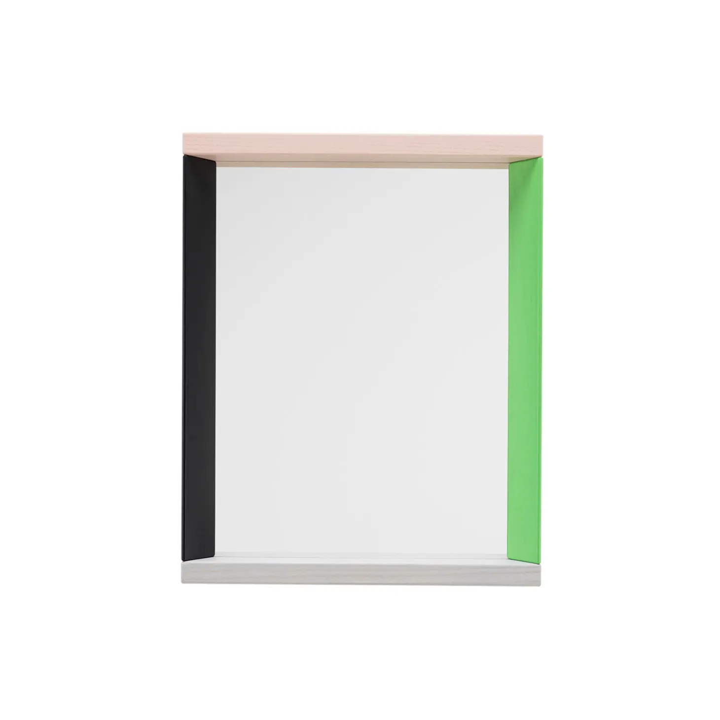 Colour Frame Mirror Small, green/pink