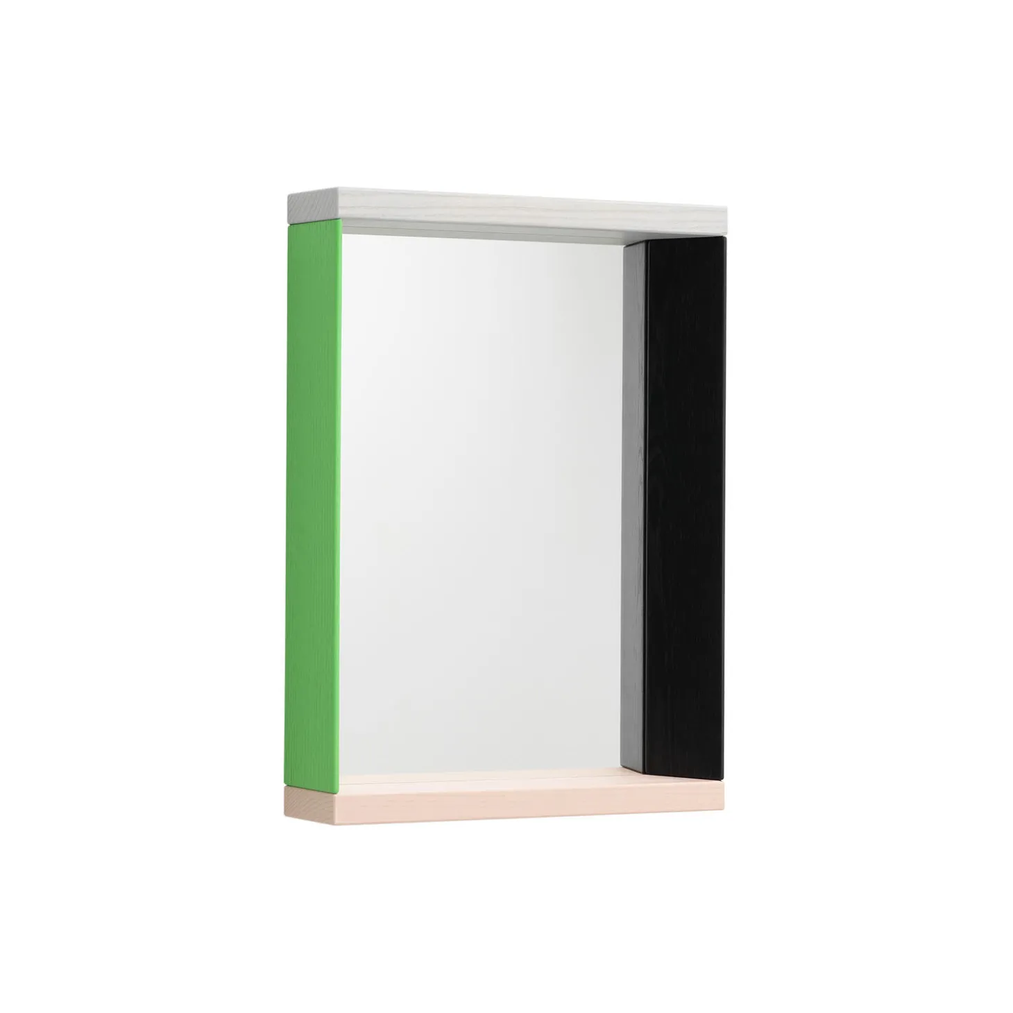 Colour Frame Mirror Small, green/pink