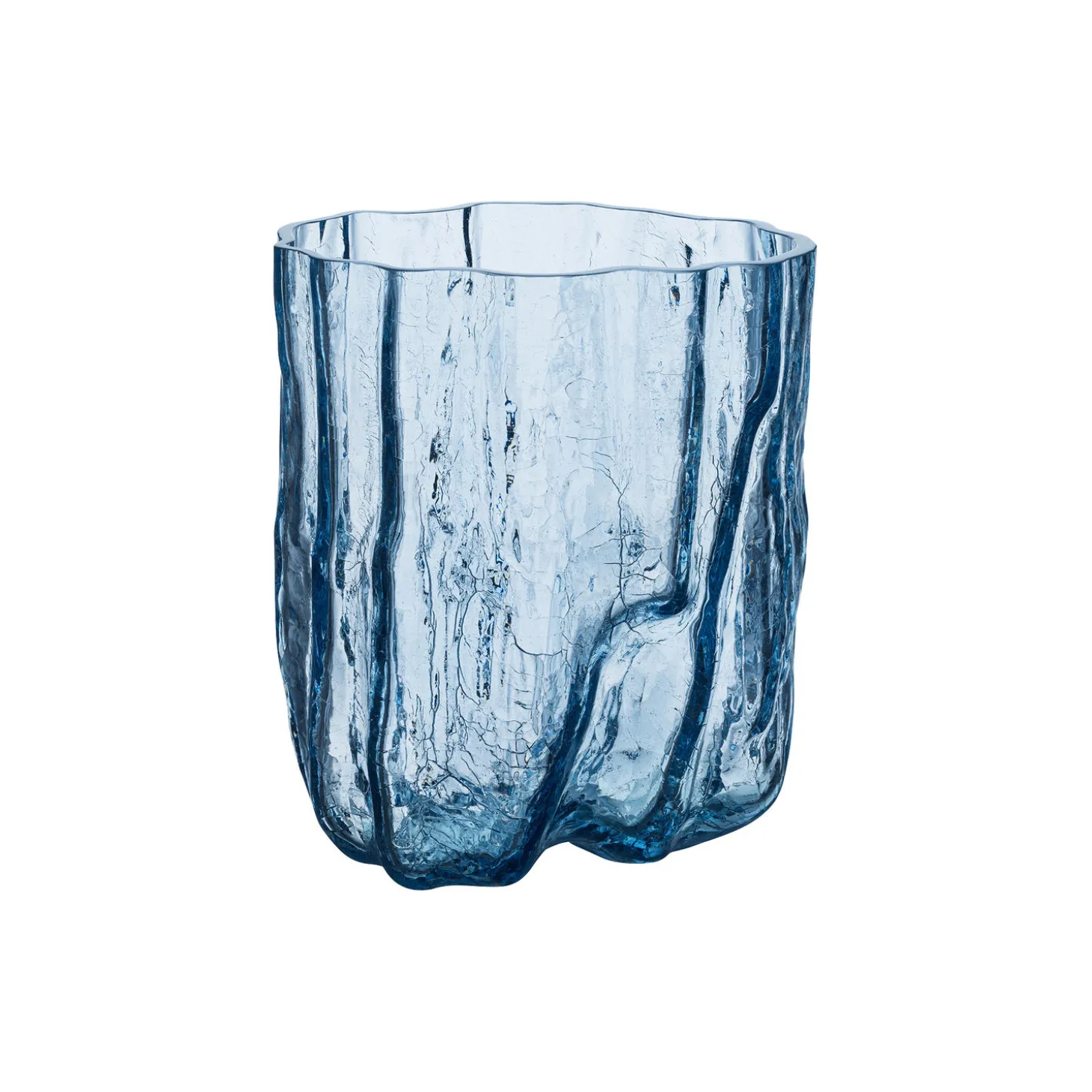 Crackle vase, recycled