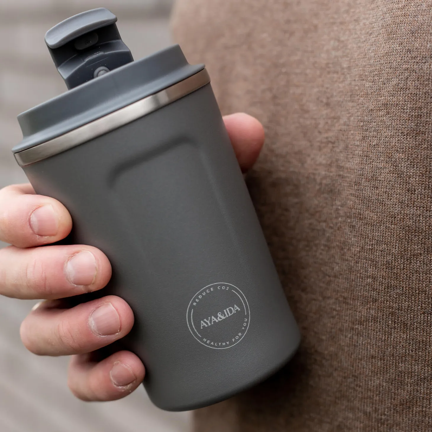 CUP2GO, dark grey