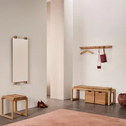 Cutter Mirror, teak