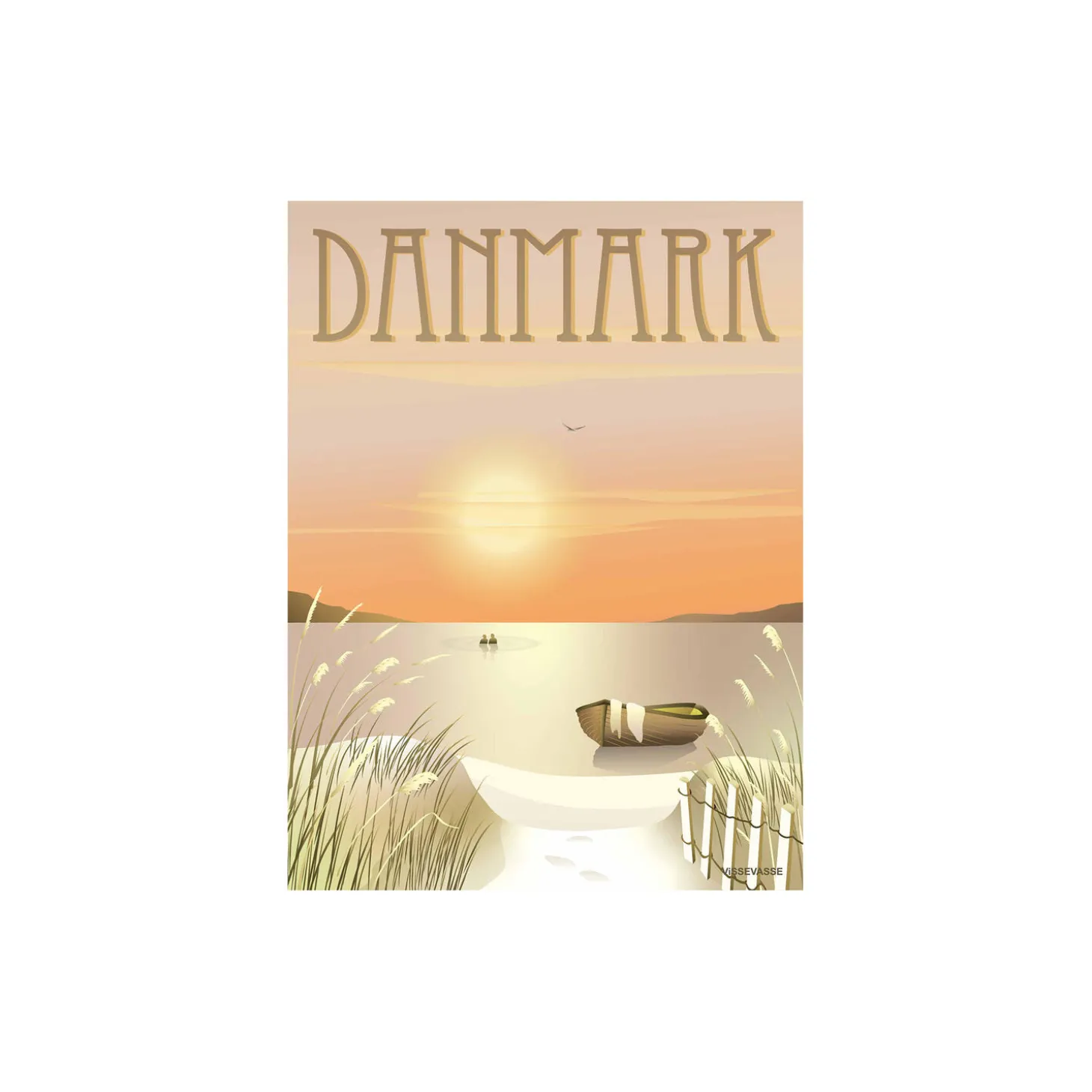 DANMARK klitterne plakat