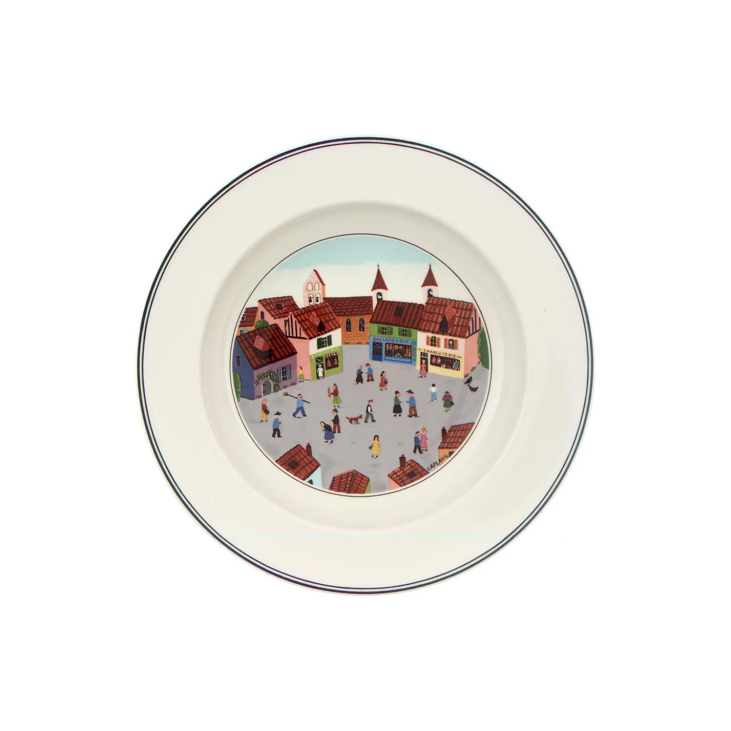 Design Naif dyb tallerken Ø 21 cm, village
