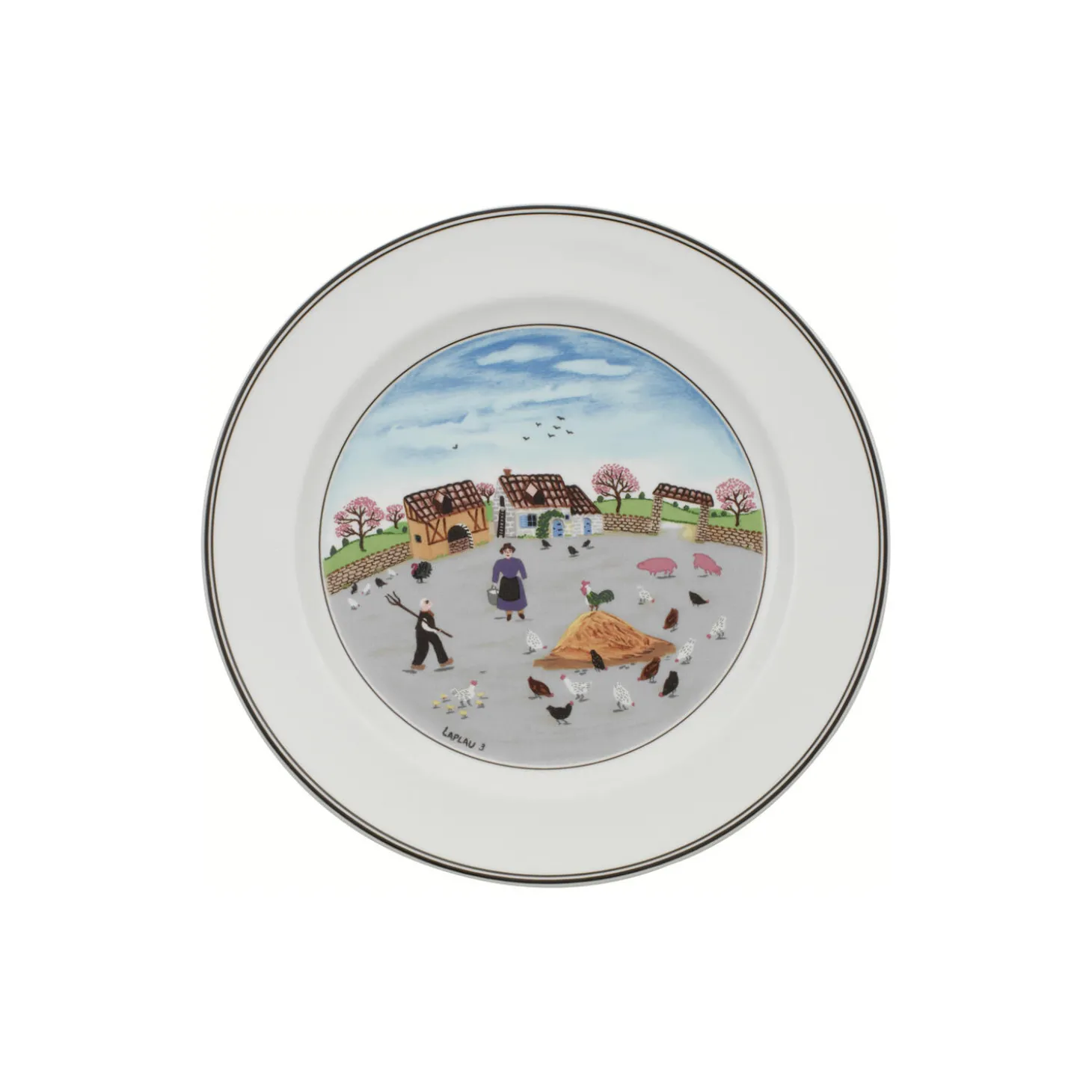Design Naif tallerken Ø 27 cm, poultry farm