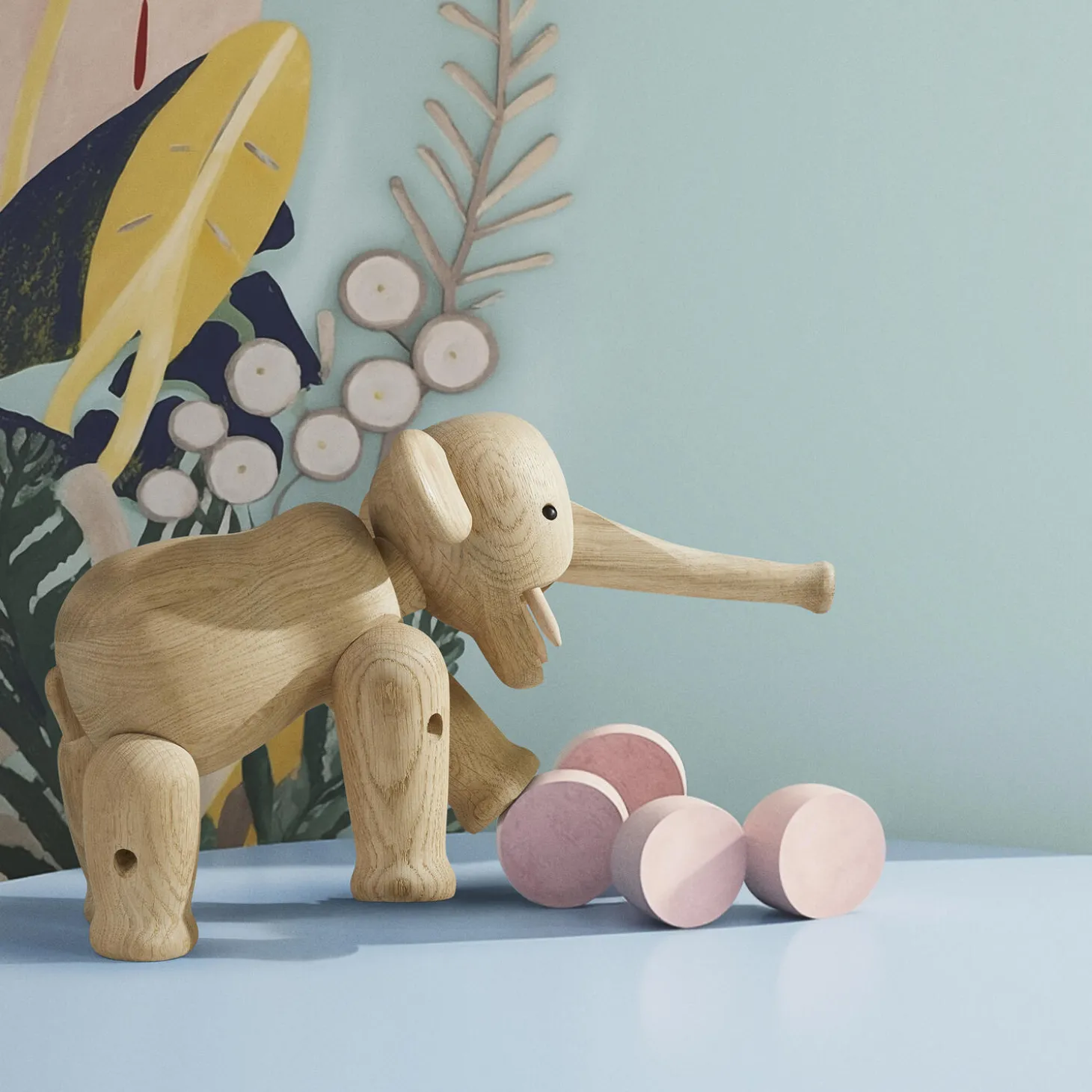Elefant stor, eg