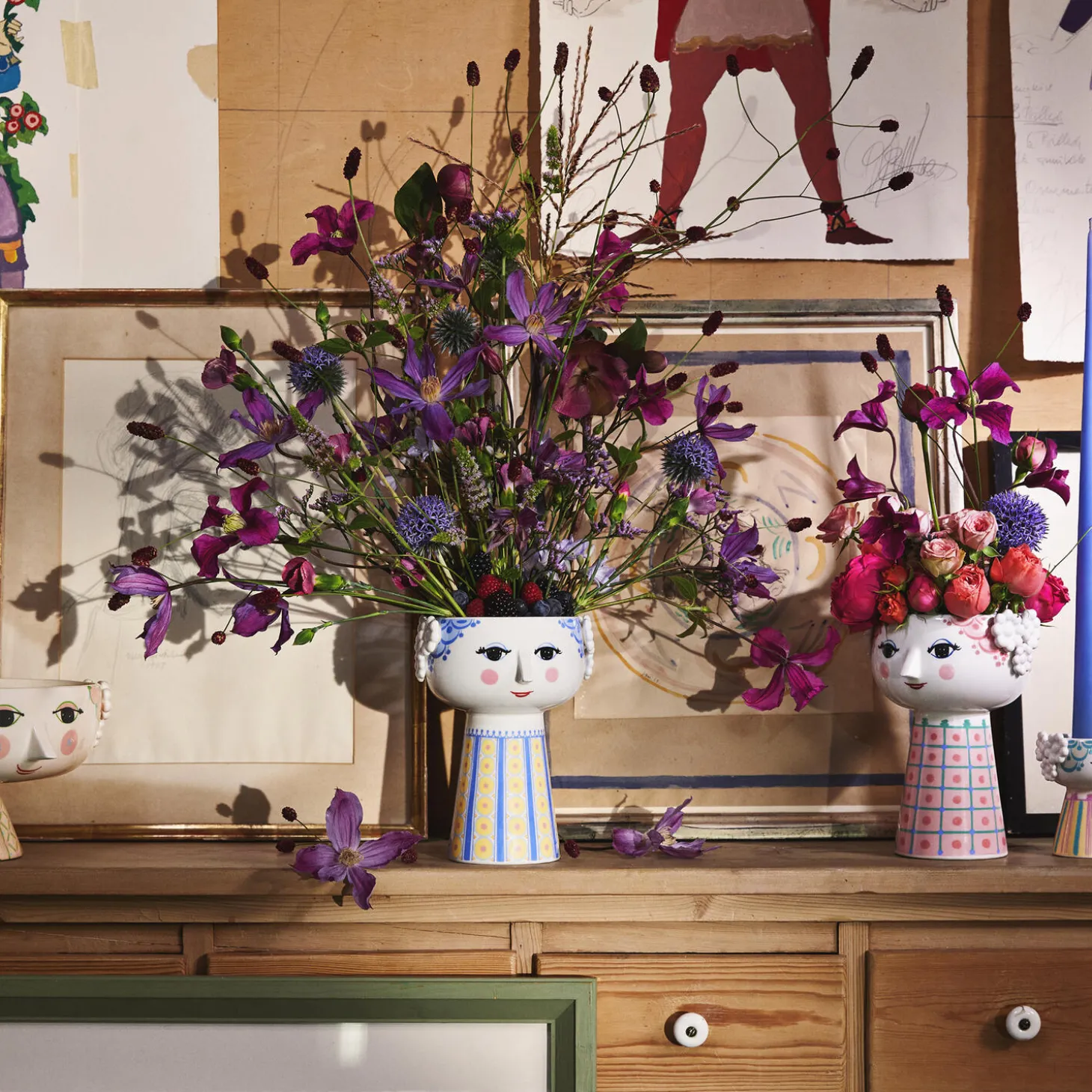 Eva vase 18,5 cm, blå