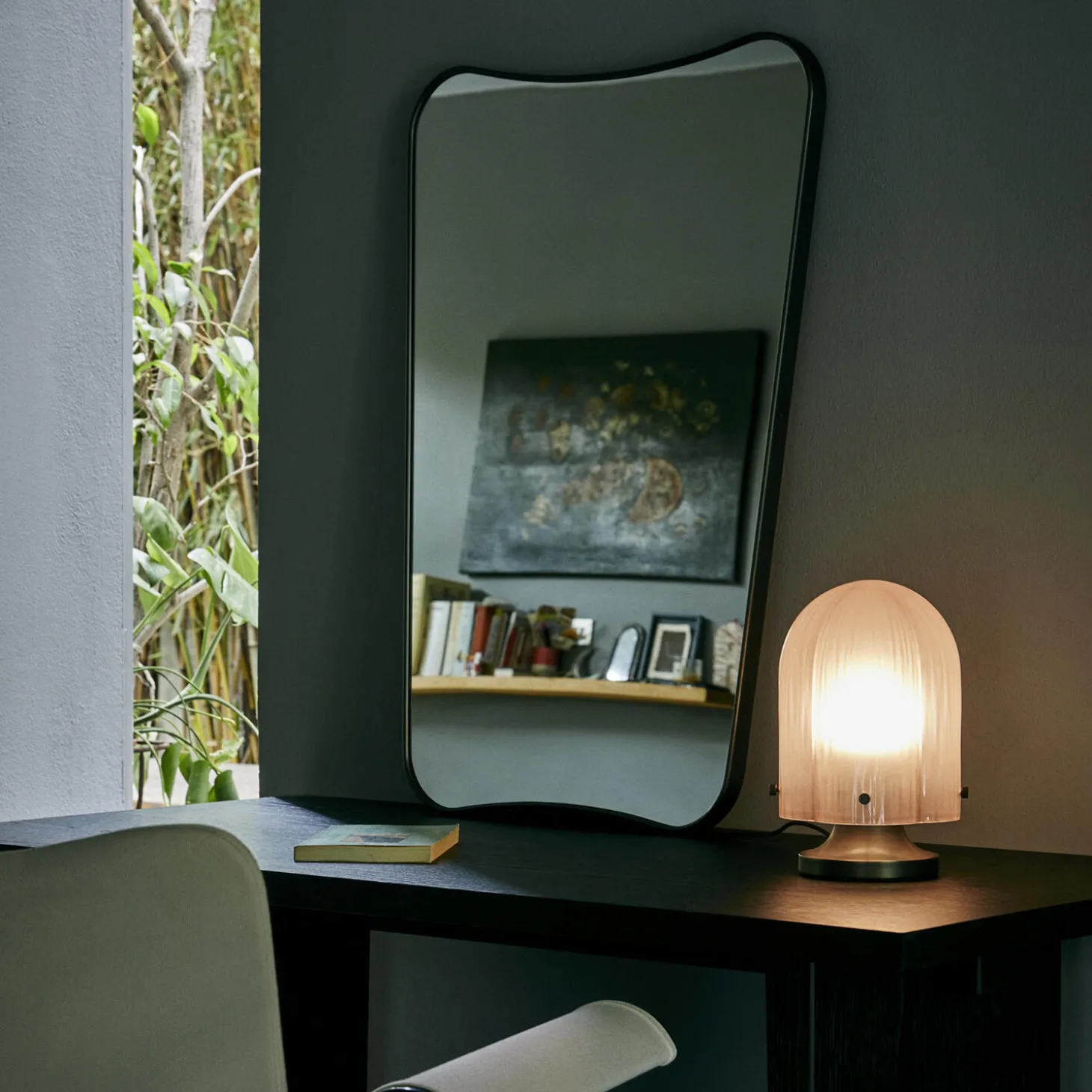 F.A. 33 Wall Mirror, black brass