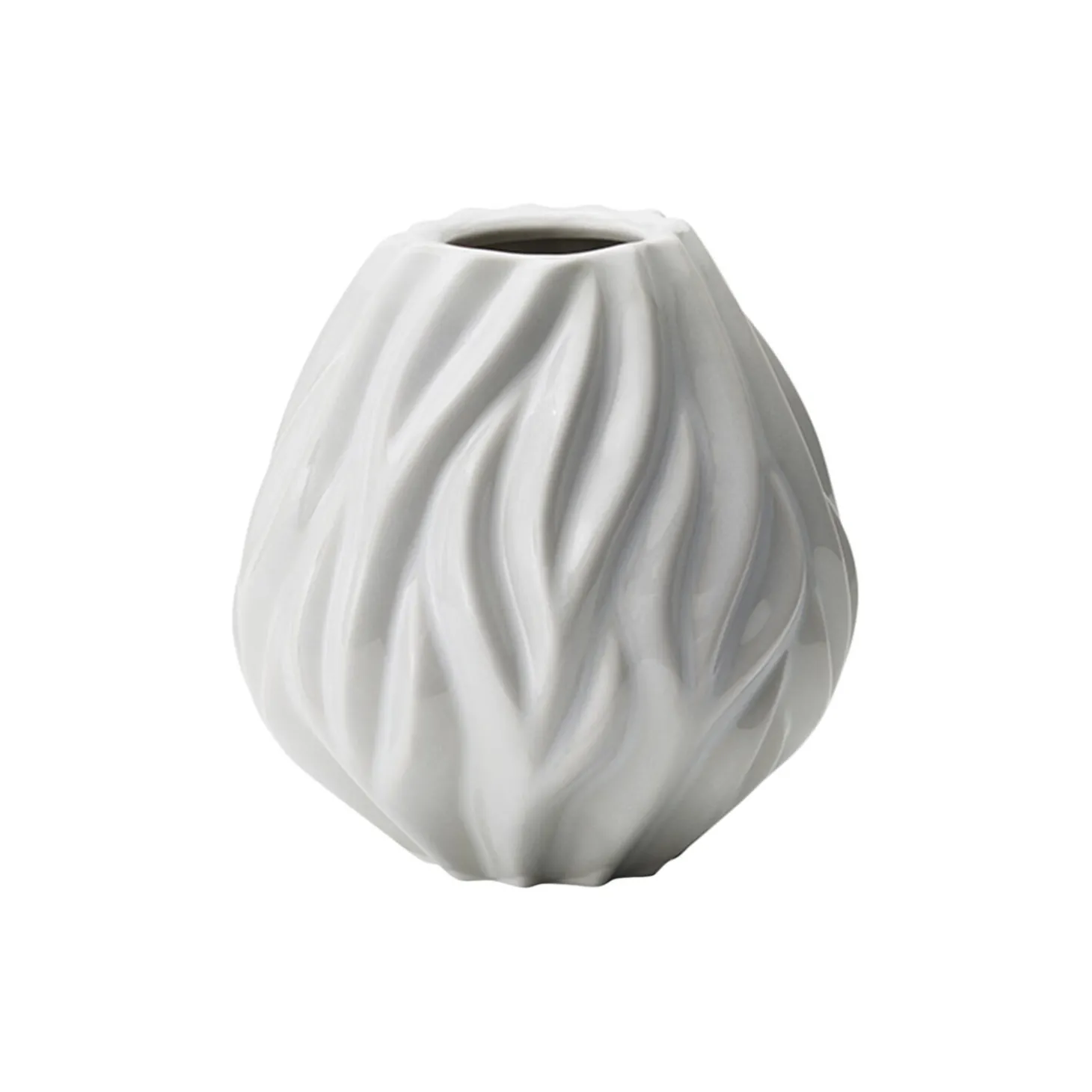 Flame vase, hvid