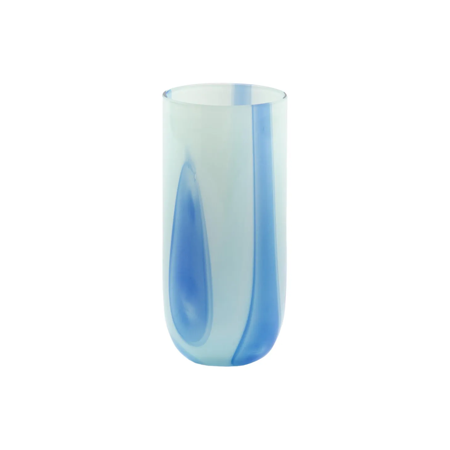 Flow Longdrink, light blue w stripes