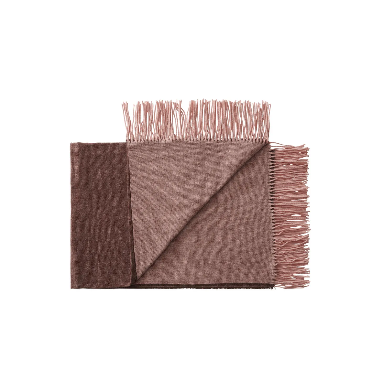 Franja plaid, 01232 pink-brown