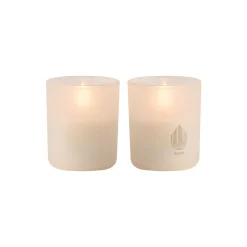 Glass Candle 2-pack, vanilla