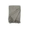 Gotland uld plaid, natural grey