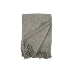 Gotland uld plaid, natural grey