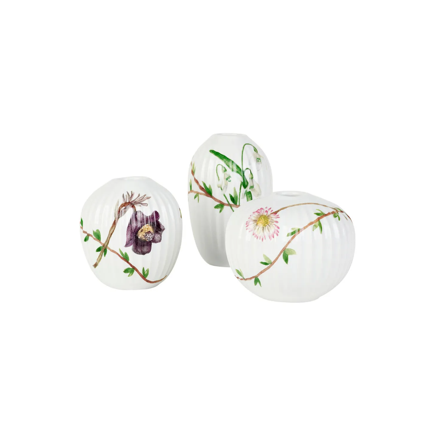 Hammershøi Spring vase miniature 3 stk