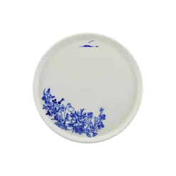 Haru middagstallerken Ø 25 cm, hvid/blå