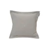 Hotel Velvet Sham with Embroidery, beige