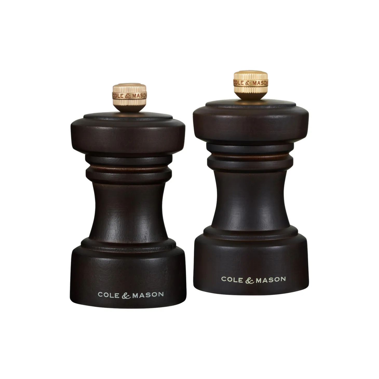 Hoxton Salt and pepper set, mørk brun