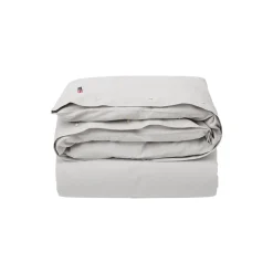 Icons Pin Point Gray Cotton Duvet Cover, gray