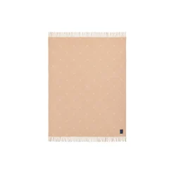 Icons Signature Star Recycled Wool Throw, beige/white